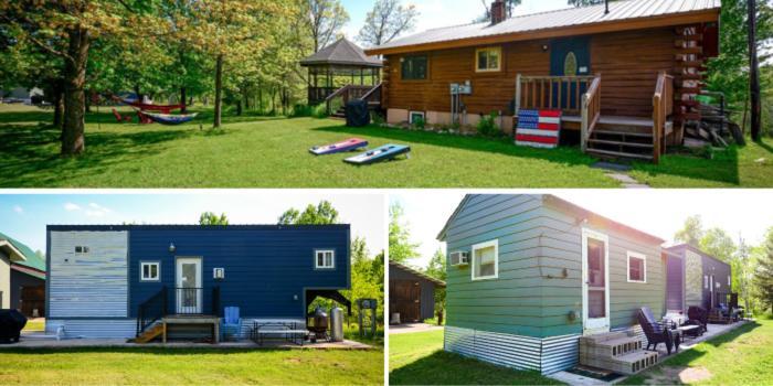 Cozy Cabin With Hottub At Cloverdale Cabins Hinckley Dış mekan fotoğraf